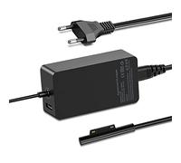 Caricatore 65W Compatibile con Microsoft Surface Pro 10/9/8/7+/7/6/5/4/3/X | per Surface Laptop 6/5/4/3/2/1, Surface Go Tablet, Surface Book 3/2/1, Caricabatterie con porta USB
