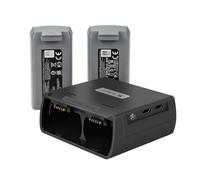 Caricatore a Batteria a Due Vie per DJI Mini 2/SE, Due Batterie Ricaricabili, Accessori Droni (Nero)