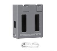 Caricatore a doppio canale per Mavic 4 Pro 90Min Ricarica Rapida ABS Dual Charging Hub per Mavic 4 Pro Batterie per pd 100W Caricatore Portatile per Mavic 4 per Pro Drone Pilot 100W per PD Stazione di