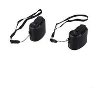 Caricatore a manovella 2 pz USB Dynamo Power Hand Crank Charger 2PCS (nero)