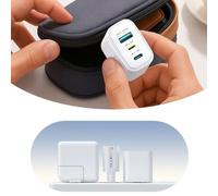 Caricatore a Muro GaN Joyroom JR-TG6 30W 3 Porte USB-C Lightning USB-A