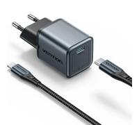 Caricatore a Muro GaN Vention TZ-FEVH0-EU 20W USB-C con Cavo Lightning