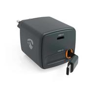 Caricatore a Muro NEDIS WCHARC30WBK 30W 2 Porte USB-C GaN PD 3.0