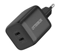 Caricatore a muro OtterBox 65W GaN doppia porta USB-C Nero