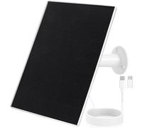 Caricatore a pannello solare per fotocamera esterna Eufy, compatibile con Eufycam Eufycam 3/3C/2C/2C Pro/E40/E20/2/2 Pro/E/L20/L40/Solo/SoloCam Spotlight, ricarica rapida 5V6W (confezione da 1)