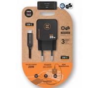 Caricatore a Parete GaN 20W USB-C + Cavo Tech One Tech TEC2223