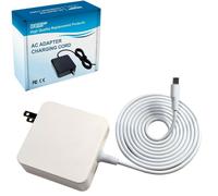 hqrp Adattatore AC USB-C per Asus Chromebook A Deluxe Zenbook Bianco