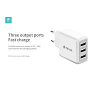Caricatore ac/usb devia 3 uscite 3.4a 17w bianco