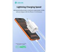 Caricatore ac/usb type-c devia 40w (max 60w) gan +cavo type-c