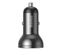 Caricatore accendisigari - Baseus - Display Digitale - 24W - 2x USB-A - Nero