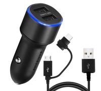 Caricatore accendisigari originale Samsung Fast Charge + cavo USB 1.5m nero