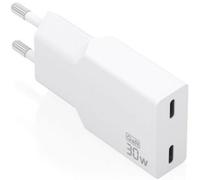 Caricatore Aisens A110-1003 GaN 30W 2xUSB-C Bianco Ricarica Rapida