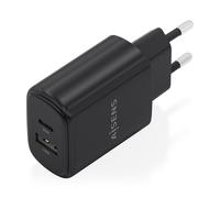 Caricatore Aisens GaN 30W 1xUSB-C PD3.0 QC4.0 1xUSB-A QC3.0 Nero compatto