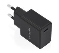 Caricatore Aisens GaN USB-C PD3.0 20W Nero