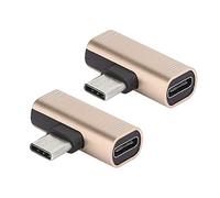 Caricatore Audio Splitter USB-C da 2 Pezzi di Tipo C, Adattatore per Caricabatterie Doppio USB C per Cuffie Splitter di Tipo C per La Ricarica Dell'adattatore da 1 a 2 di Tipo C(d'oro)