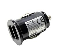 Caricatore Auto compatibile con Panasonic Lumix DC-GH5M2M, Duale USB, 2x 2400mA con auto-ID