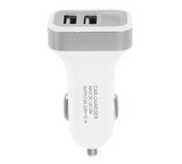 Caricatore Auto Doppio USB Display Digitale in Abs e PC | Adattatore per Presa 12v, Compatto e Portatile, per Viaggio e Uso in Automobile