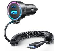 Caricatore Auto Joyroom JR-CL07 90W USB-C e USB-A Nero