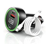 Caricatore Auto per OnePlus OPPO Realme SuperVooc Warp 120W 80W+Cavo 1.5 m | Compatibile con OnePlus OPPO Realme Ricarica rapida SuperVooc Warp 120W 100W 65W per telefono, tablet, PC, orologio, Buds