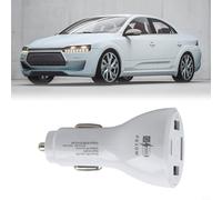 Caricatore Auto per usb-c per pd 4 per porte Ricarica Rapida | Ricarica rapida per pd, 4 per porte totali, compatibile per iphone per android, output 24W per massimo, guida sicura(White)