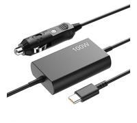 Caricatore Auto USB C 100W, Caricabatteria Auto Accendisigari 12V-24V Compatibile con Lenovo ThinkPad IdeaPad Yoga ThinkBook Asus ROG Flow HP Dell Acer Surface Book 2 MacBook Pro Air Huawei Razer MSI