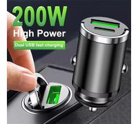 Caricatore Auto USB C 3.1A Fast Charge Adattatore 200W Smartphone
