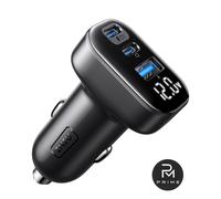 Caricatore Auto USB C INIU 90W 3 Porte 2 USB-C 1 USB-A Display Digitale Nero