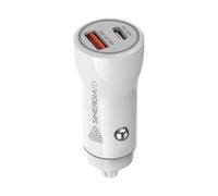 Caricatore Auto USB + Type-C 38W Max - Ricarica Rapida PD e QC - Adattatore Accendisigari 12-24V - Doppia Porta USB-A e USB-C per Smartphone, Tablet e Dispositivi Compatibili