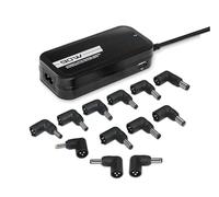 Caricatore automatico - Caricatore da 90 W con 2 porte USB, finitura nera, ideale per la ricarica dei dispositivi in modo rapido ed efficiente. *