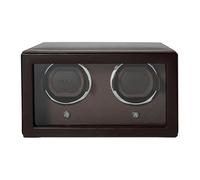 Caricatore automatico doppio WOLF Cub con vetro, marrone - Braccetto dinamico lock-in brevettato - Per tutti i polsi - Ecopelle vegana - Include adattatore