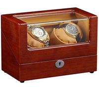 Caricatore Automatico per Orologi, Caricatore Automatico Doppio per Orologi con 2 Motori silenziosi, Controllo Touch LCD, Caricatore Automatico per Orologi per 2 Orologi - Scatola per Carica Orologi