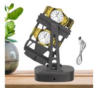 Caricatore automatico per orologi,Caricatore per orologi,Espositore per orologi domestici da ruotare | Telaio per orologio a carica automatica per uso domestico portatile per ruotare il espositore pe