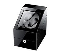 Caricatore Automatico per Orologi per 2 Orologi + 3 contenitori Custodia in Legno per riporre Gli Orologi Vernice per Pianoforte Esterno Motore Silenzioso Doppia Alimentazione B Es
