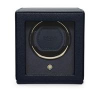 Caricatore automatico singolo WOLF Cub con vetro, blu navy - Braccetto dinamico lock-in brevettato - Per tutti i polsi - Ecopelle vegana - Include adattatore