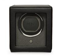 Caricatore automatico singolo WOLF Cub con vetro, nero - Braccetto dinamico lock-in brevettato - Per tutti i polsi - Ecopelle vegana - Include adattatore