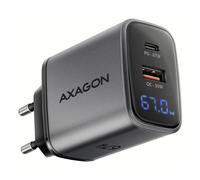 Caricatore Axagon ACU-PQ67D 67W USB-C e USB-A GaN Nero/Grigio