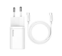 Caricatore Baseus TZCCSUP-L01 25W Super Si USB-C Ricarica Rapida Bianco