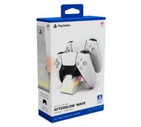 Caricatore bianco doppio caricatore Afterglow Wave per Playstation 5
