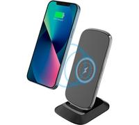 Chargeur induction FastCharge Stand 15W BigBen Connected Noir + Chargeur secteur 20W Recyclé
