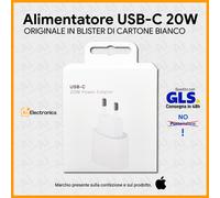 Caricatore Caricabatteria iPhone APPLE ORIGINALE 20W Spina CORRIERE GLS