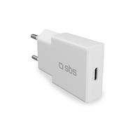 SBS TETRGAN1C30SLIM Caricabatterie per dispositivi mobili Universale Bianco AC Ricarica rapida Interno