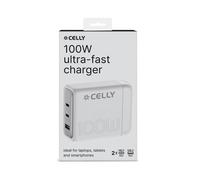 Caricatore Celly Power Station 100W Pro Power USB-C Bianco