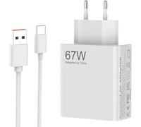 Caricatore Compatibile con Xiaomi 67W USB C -Compatibile con Xiaomi 67W Charger Compatibile con Mi 14 13 13T 12 11 Redmi Note 13 12 11 Poco X6 M6 - Ricarica Rapida Tipo C