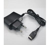 Caricatore compatibile per Nintendo DS 1a generazione e Game Boy Advance SP, Alimentatore 5V con cavo di ricarica, Ingresso 100-240V presa EU, Ricambio nero per NDS Classic e GBA SP