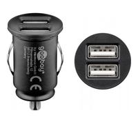 GOOBAY 71897 - Caricabatteria USB, 5 V, 4800 mA, per autoveicoli, 2 porte USB