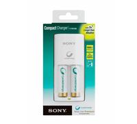 Caricatore Compatto Sony BCG34HW2RN Cycle Energy NiMH con Due Batterie AA 1000 mAh