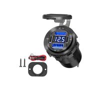 Caricatore con Presa USB da 12 V A 4 Porte, Doppia Porta USB Multipla PD e QC per Auto, Presa USB Sostitutiva per Accendisigari C da 12 Volt
