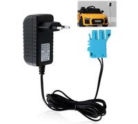 Caricatore da 12 V 1 A, compatibile con Peg Perego Kids Electric Ride On Car, adattatore universale di alimentazione con cavo da 2 m, indicatore LED rosso verde, caricabatterie per veicoli elettrici