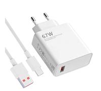 Caricatore da 67W, Caricatore Veloce da 67W, con Cavo USB C da 2 m, Adattatore Caricabatterie per 14 13 12, Poco F7 F6, Turbo Note 14 13 12 11 10, Può essere utilizzato per altri marchi
