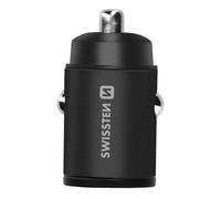 Caricatore da auto 30W doppia porta USB-C Power Delivery compatto Swissten nero